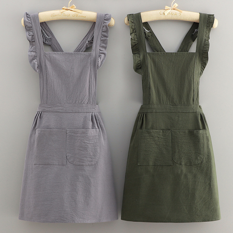 Home Cooking Meals - New Cooking Cotton Kitchen Aprons Breathable