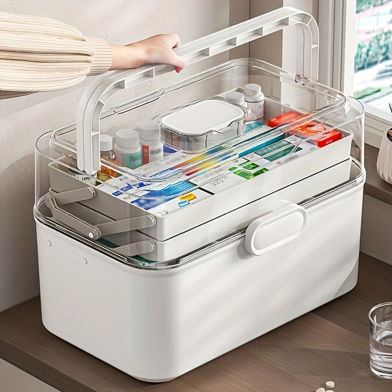 Home Cooking Delivery - Large Capacity Clear Lid Medicine Storage