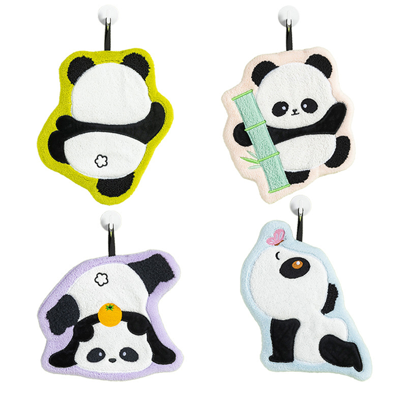 Home Cooking Delivery - Cute Panda Hand Towel, Absorbent And