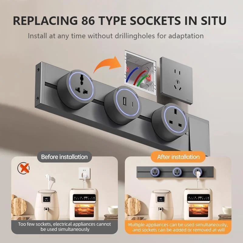 Track Socket With Switch High- - Home Cooking Delivery recension och pris