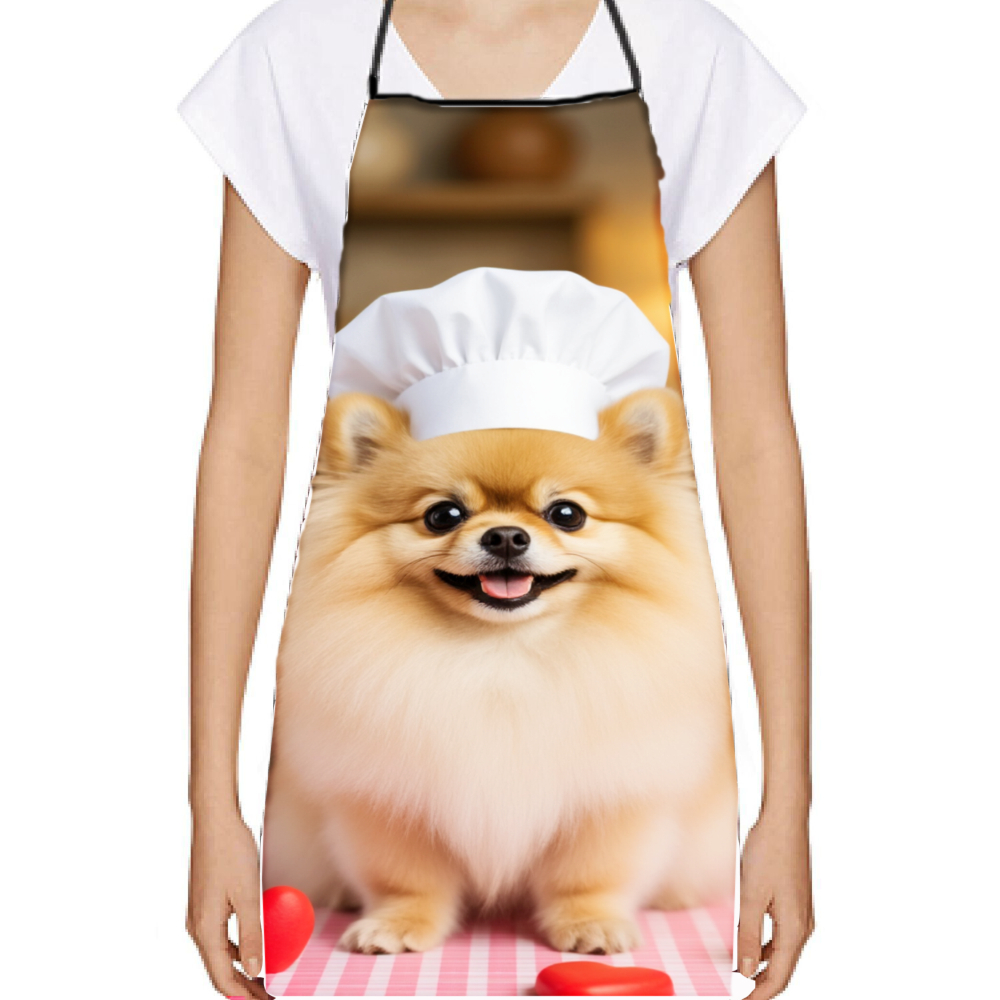 Cute Pomeranian Chef Apron, Fu - Home Cooking For Dogs recension och pris
