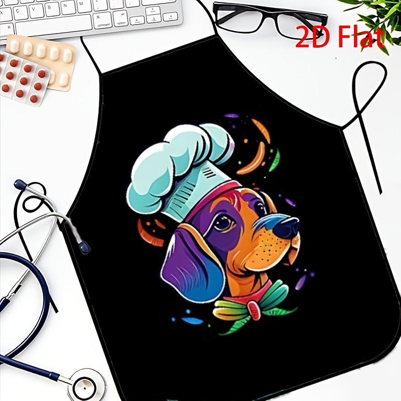 Funny Dog Chef Apron, Colorful - Home Cooking For Dogs recension och pris