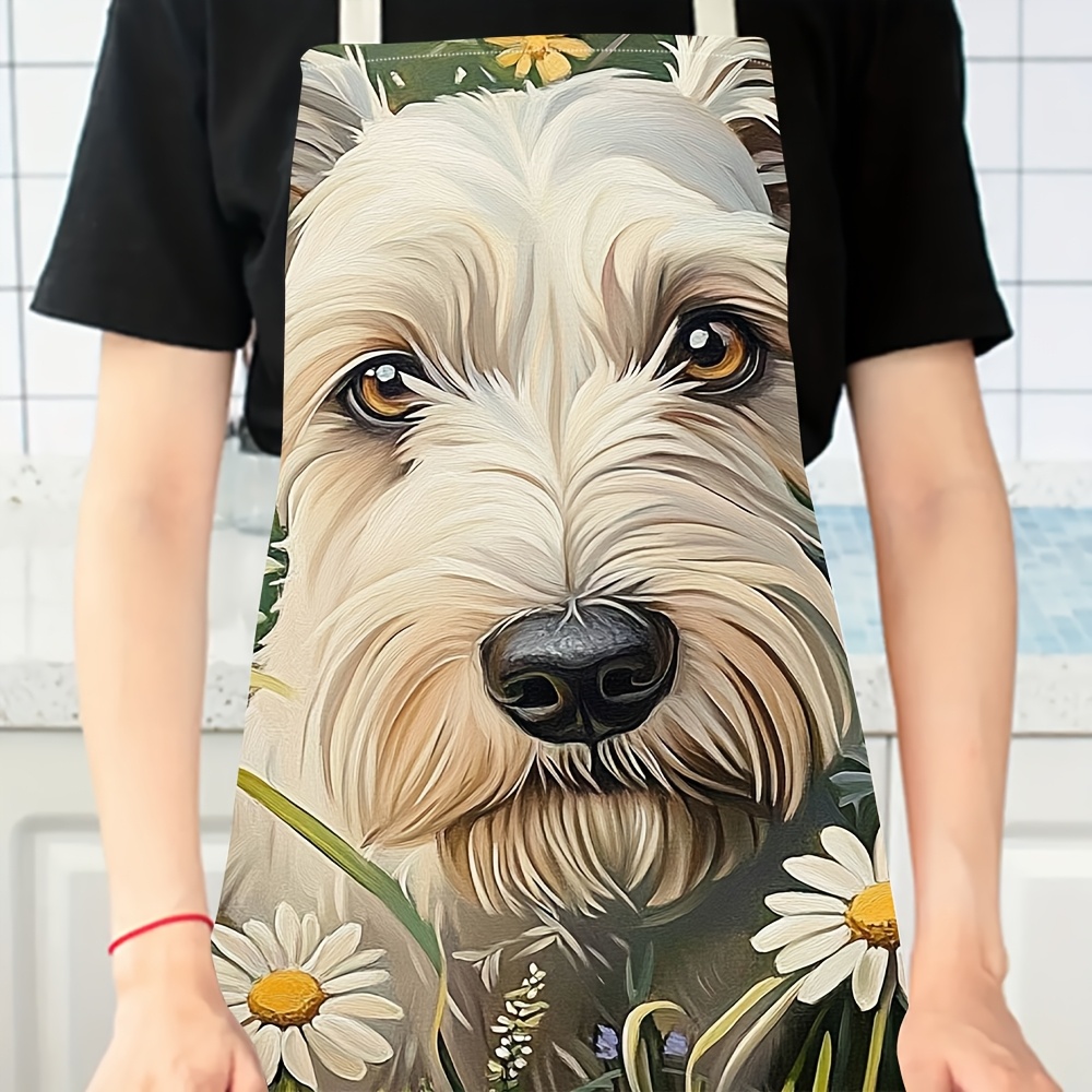Cute White Dog Apron, Floral P - Home Cooking For Dogs recension och pris