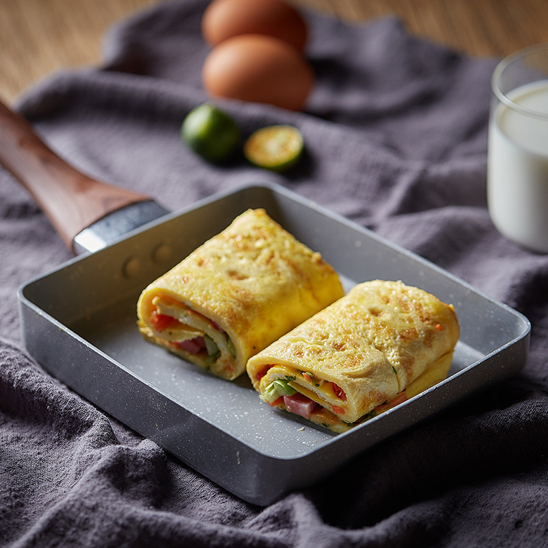 Frying Pan Tamagoyaki Omelette - Crepe Pan Nonstick recension och pris