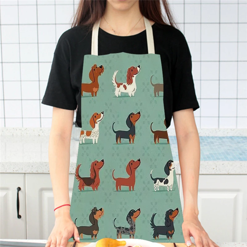Cartoon Dog Printed Kitchen Ap - Home Cooking For Dogs recension och pris