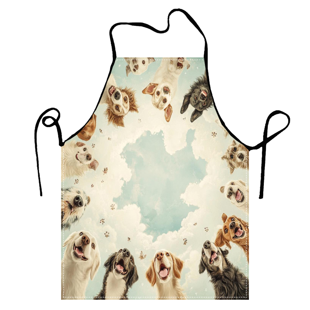 Cute Funny Circle Dogs  Apron  - Home Cooking For Dogs recension och pris