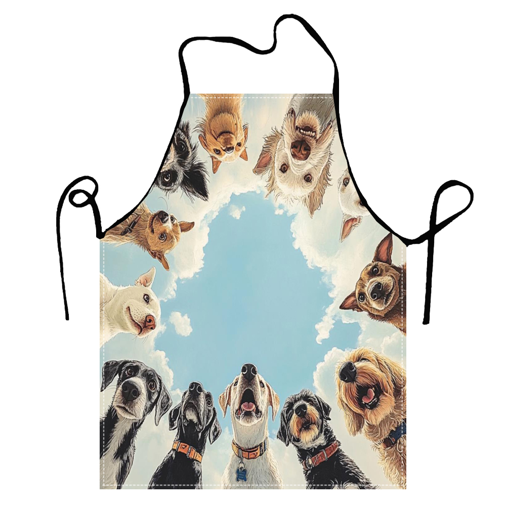 Cute Funny Circle Dogs  Apron  - Home Cooking For Dogs recension och pris