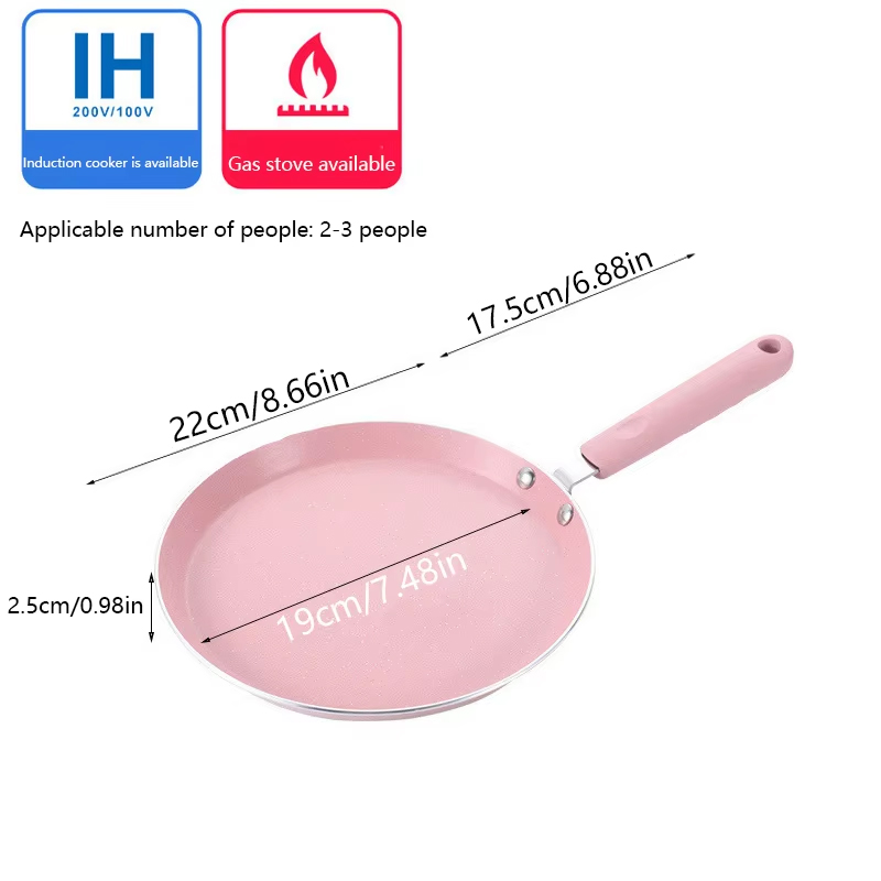 1 Non Stick Pink Frying Pan Fo - Crepe Pan Nonstick recension och pris