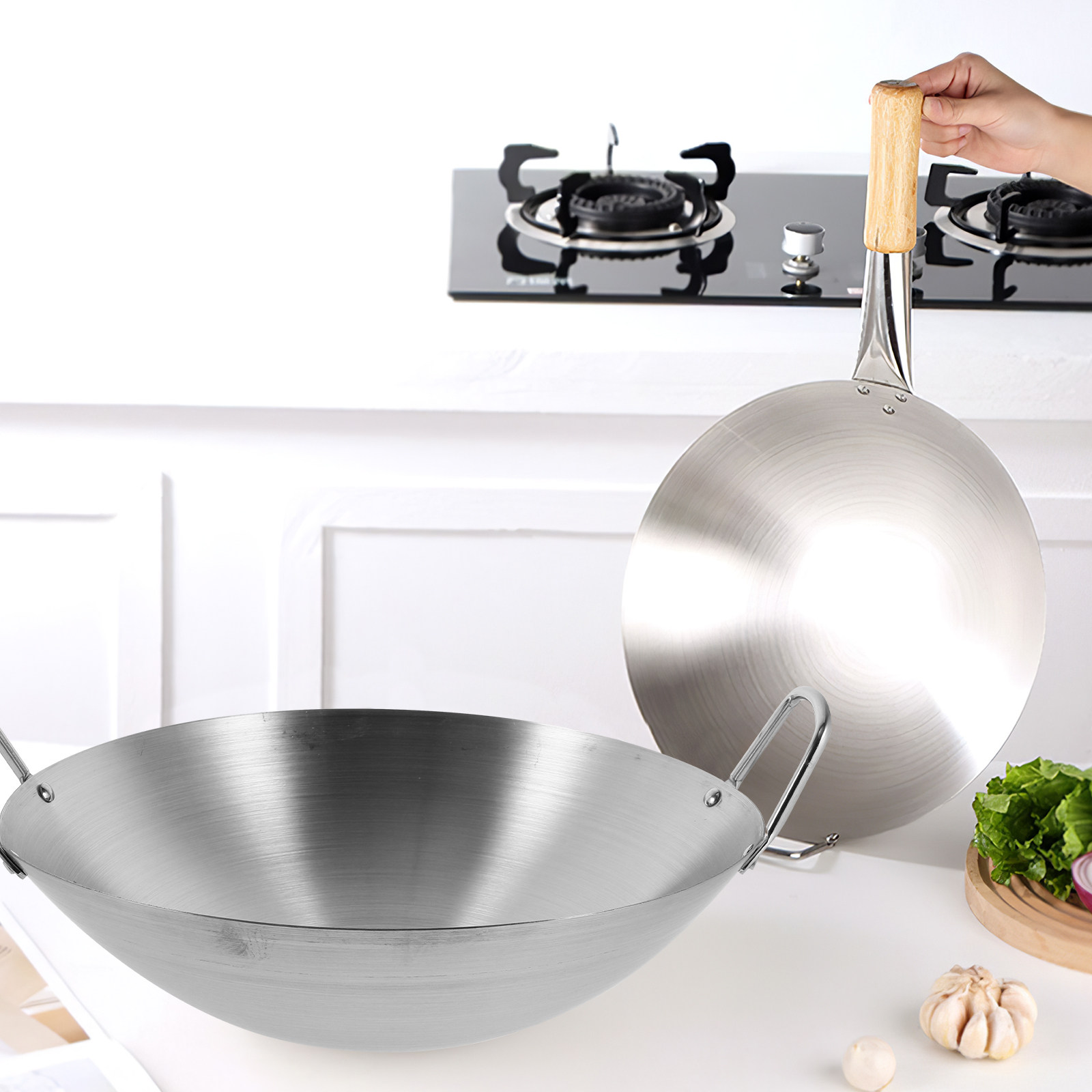 Stainless Steel Cooking Wok Hi - Home Cooking Classes recension och pris