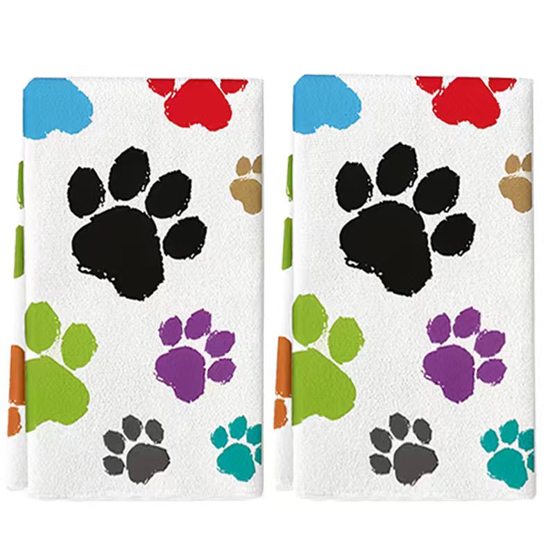 2Pcs, Colorful Dog Paw Print K - Home Cooking For Dogs recension och pris