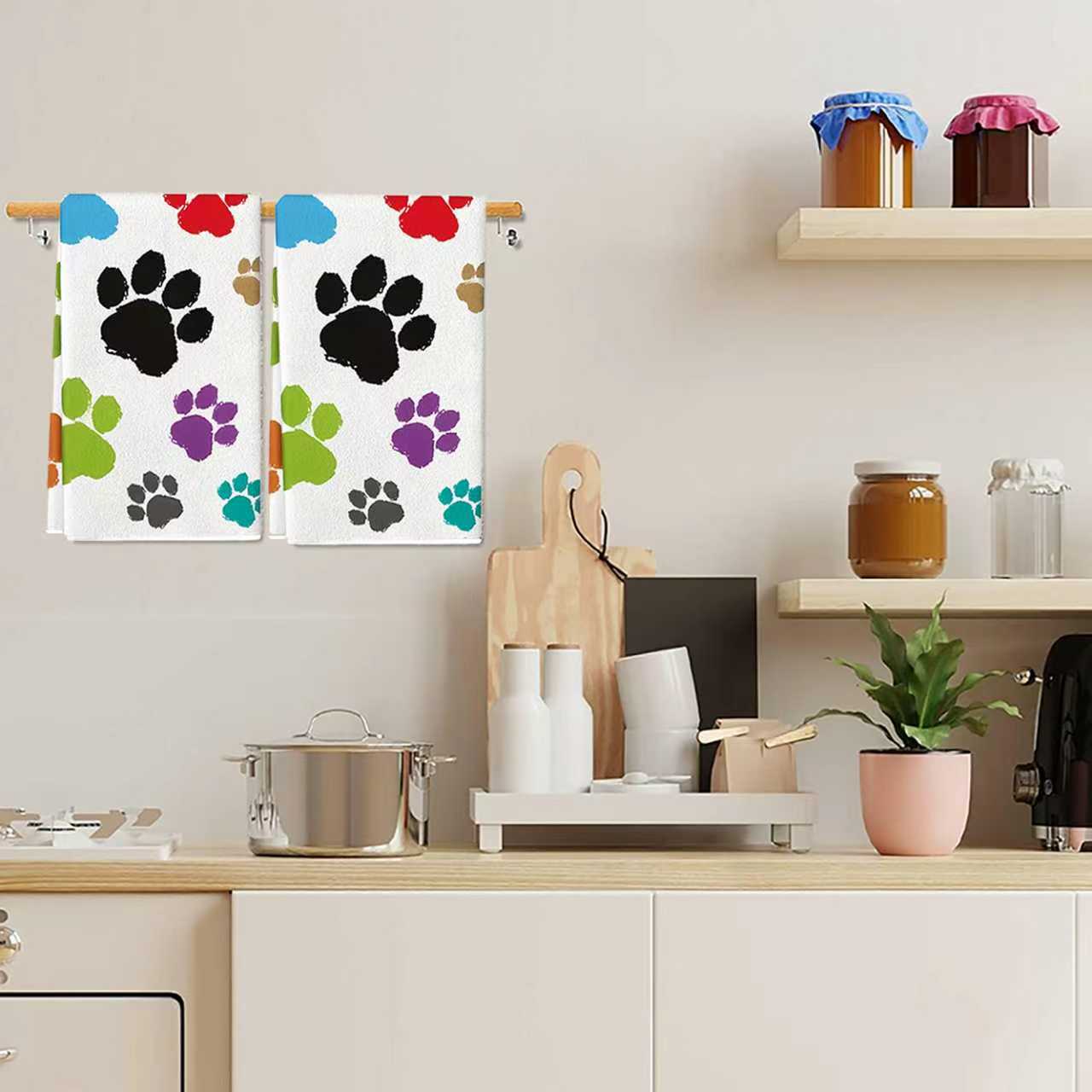 2Pcs, Colorful Dog Paw Print K - Home Cooking For Dogs recension och pris