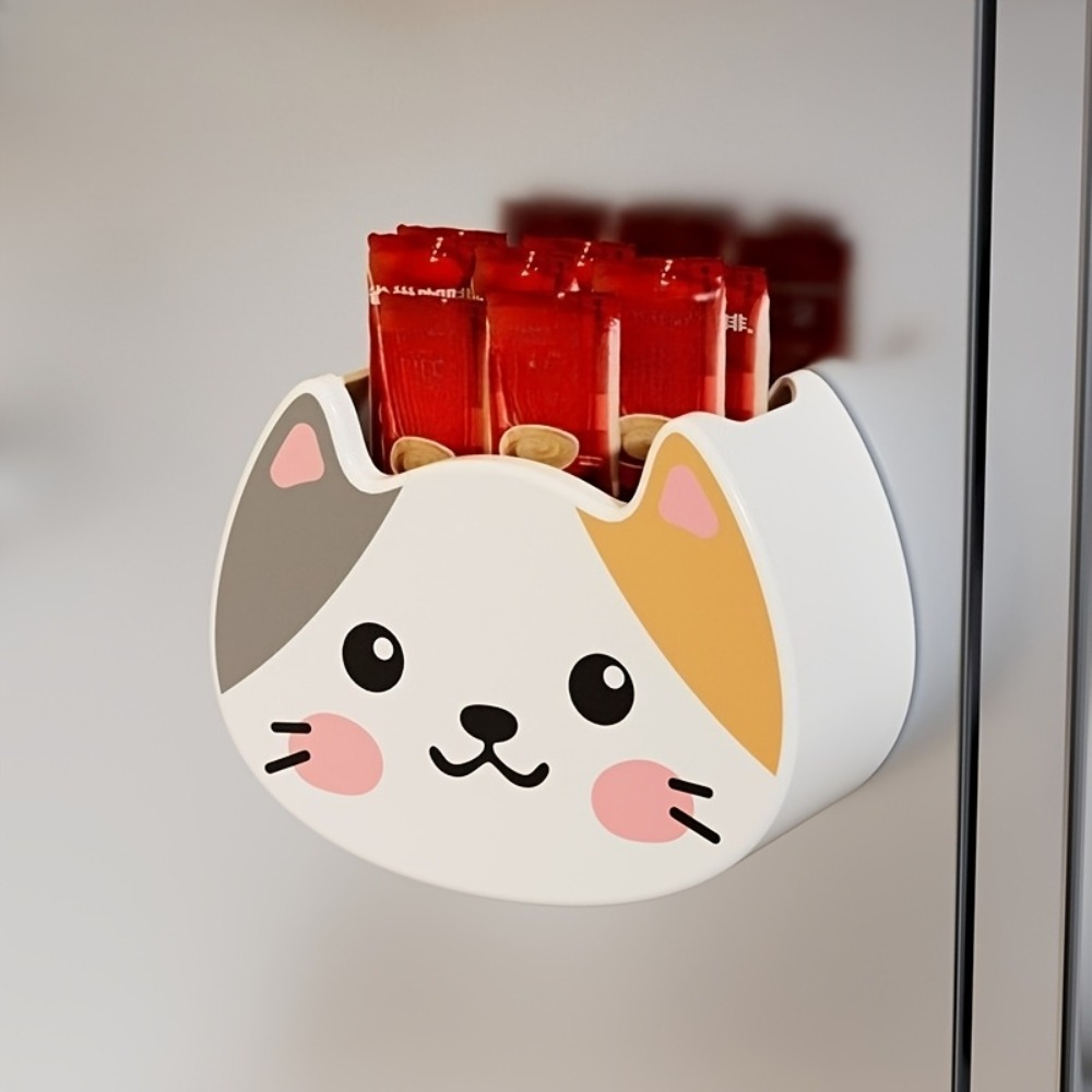 Cute Cat Magnetic Storage Box  - Home Cooking Delivery recension och pris