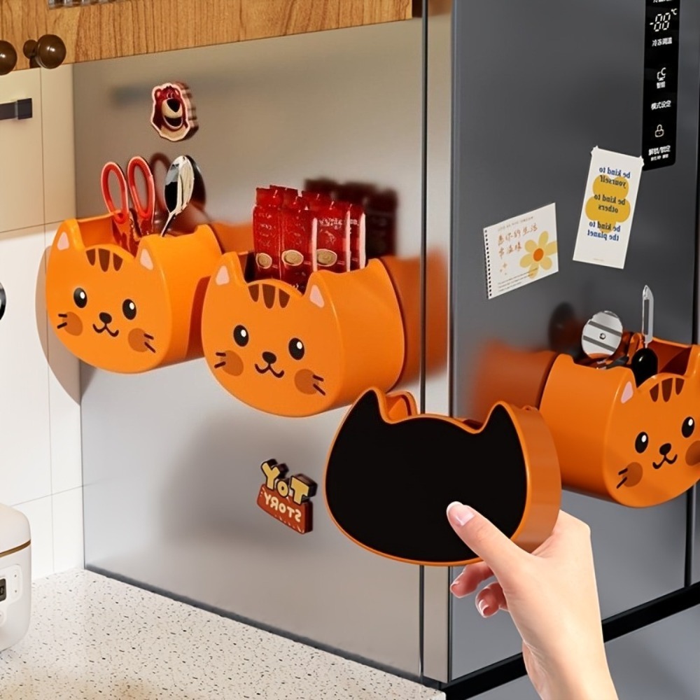 Cute Cat Magnetic Storage Box  - Home Cooking Delivery recension och pris