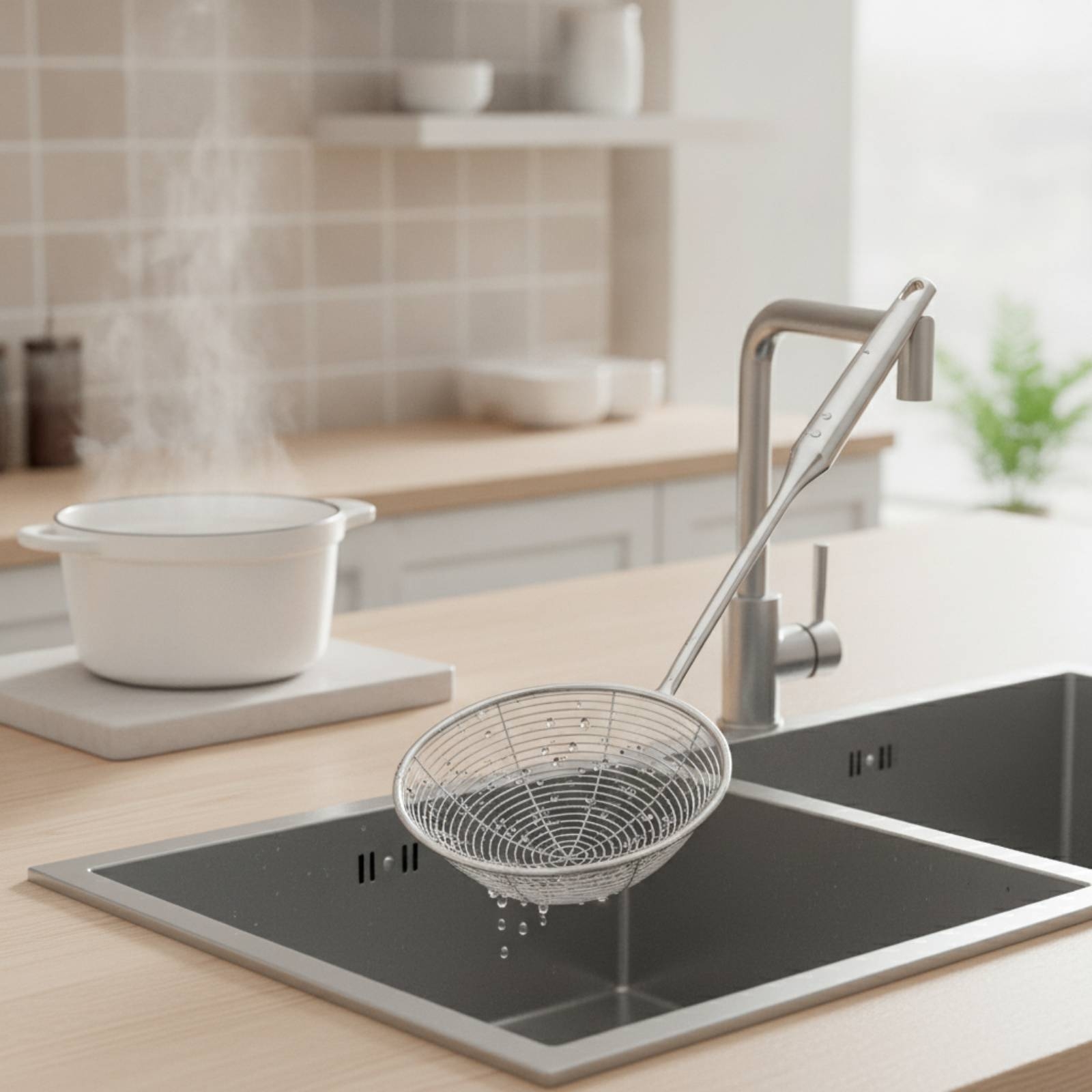 Strainer Strainer Deep Basket  - Home Cooking Oil recension och pris