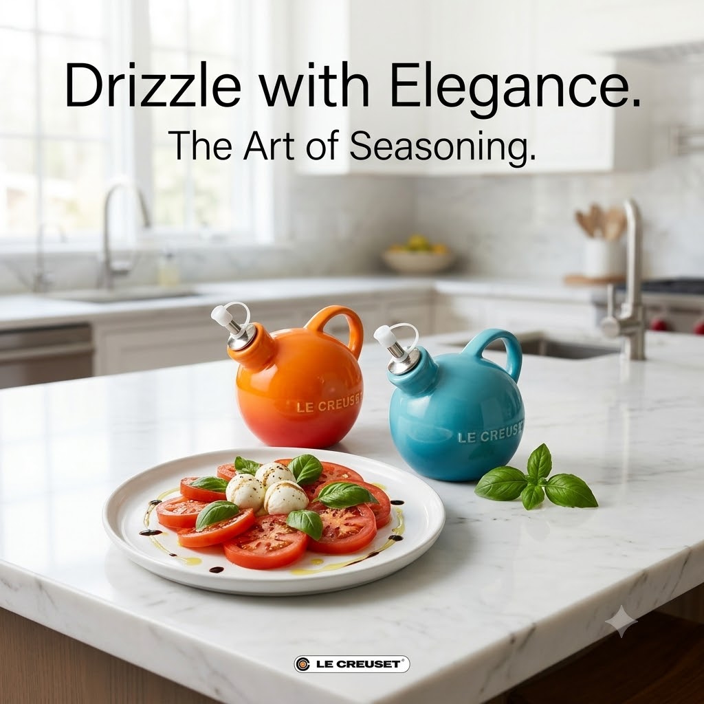 Le Creuset 2 Piece Ceramic Oli - Home Cooking Oil recension och pris