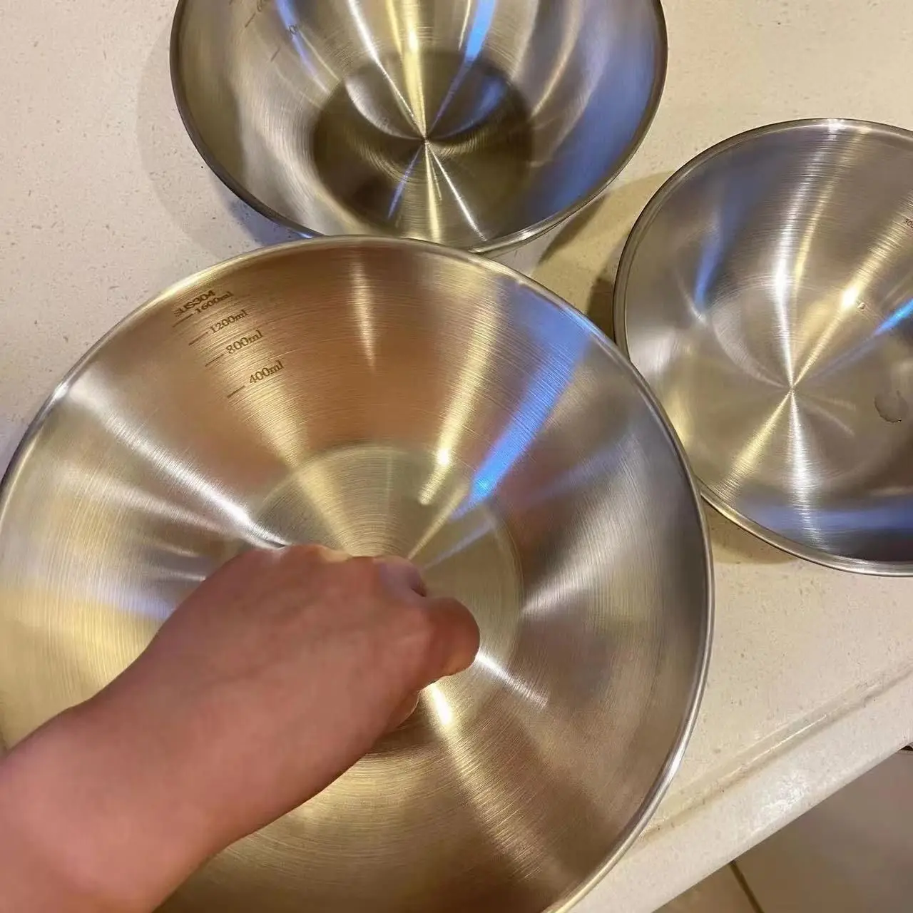1-3 Stainless Steel Bowl Set w - Home Cooking Meals recension och pris