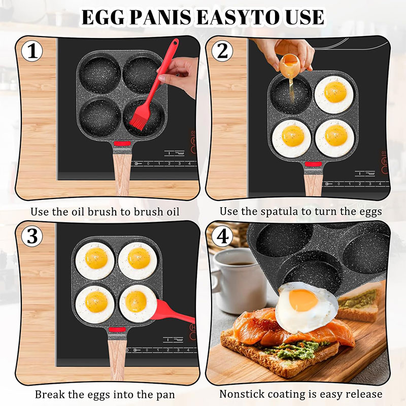 Deepened Egg Frying Pan with L - Crepe Pan Nonstick recension och pris