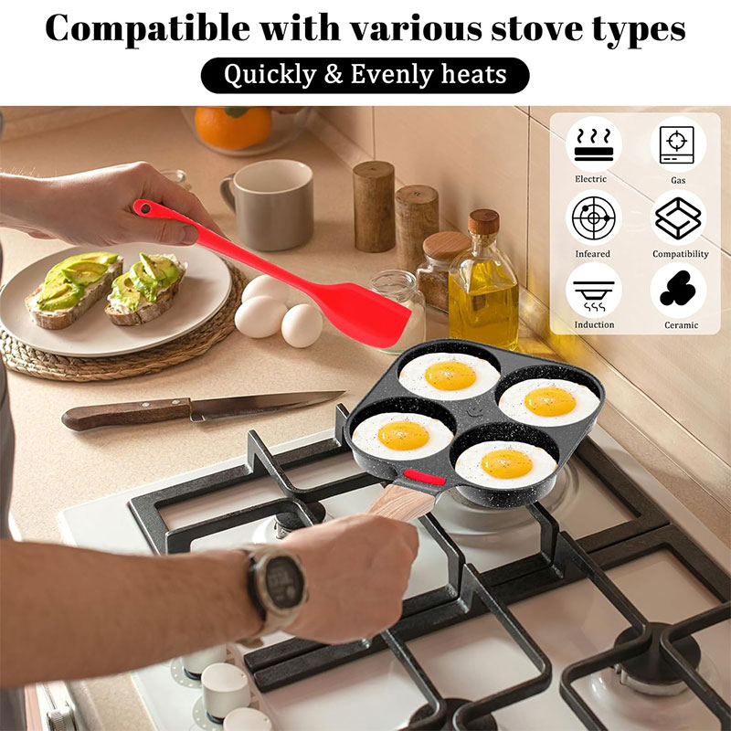 Deepened Egg Frying Pan with L - Crepe Pan Nonstick recension och pris