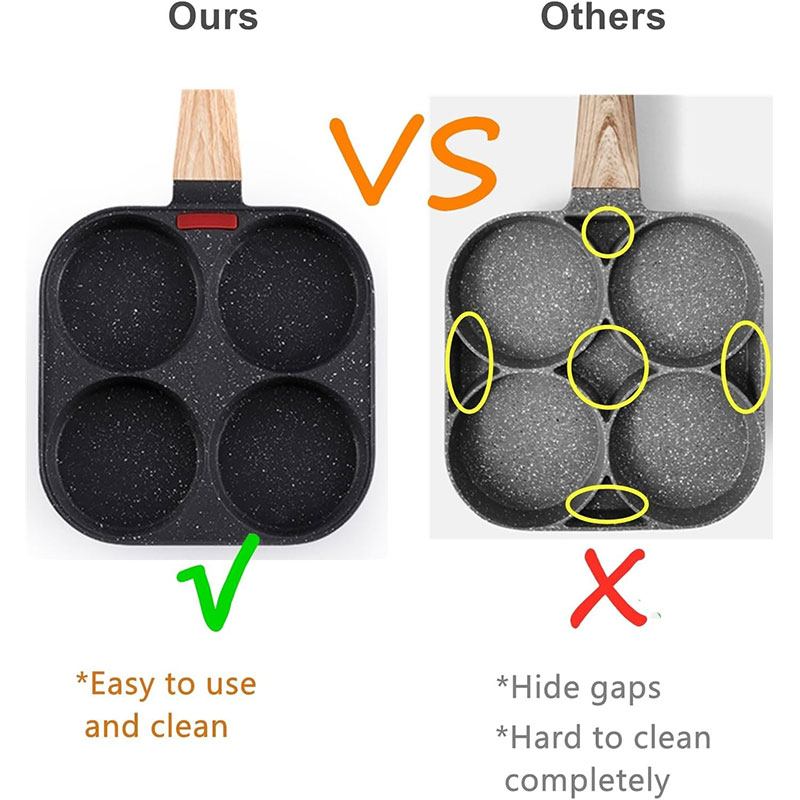 Deepened Egg Frying Pan with L - Crepe Pan Nonstick recension och pris