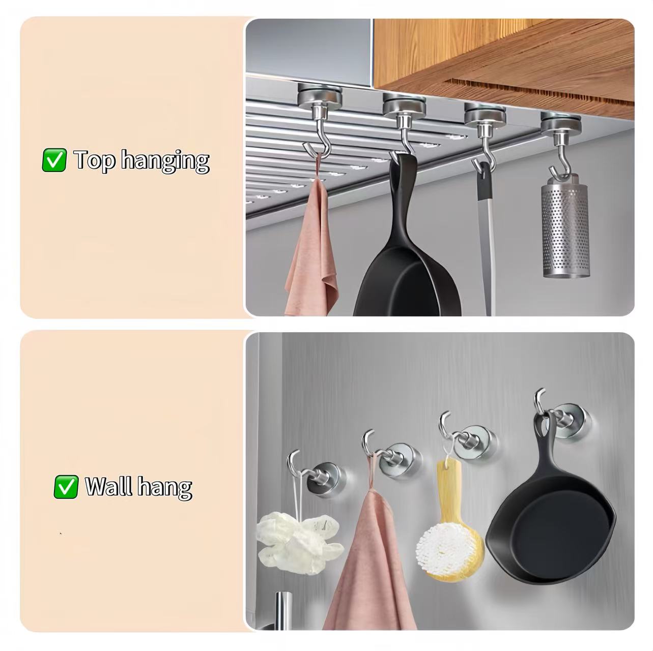 1-10-20PCS Strong Magnet Hooks - Home Cooking Delivery recension och pris