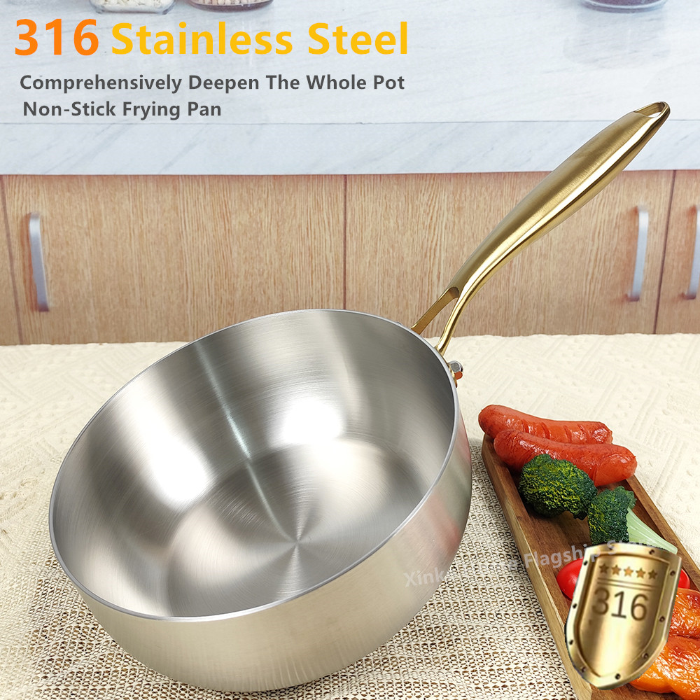 316 Stainless Steel Frying Pan - Crepe Pan Nonstick recension och pris